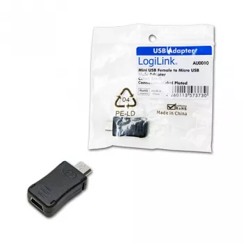 LogiLink USB 2.0 adapter Micro USB B emane USB A isasele