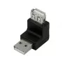 LogiLink USB 2.0 nurkadapter 270° A/M to A/F, 480 Mbps, must