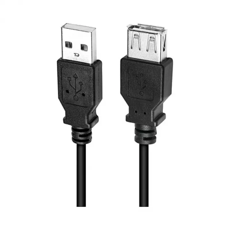 LogiLink CU0011B USB 2.0 pikenduskaabel, USB-A isane kuni USB-A emane, must, 3 m