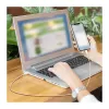 LogiLink CU0324 USB 2.0 Type-C kaabel, A/M kuni C/M, 480 Mbps, 60W, nailon, roosa, 1 m