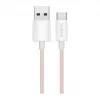 LogiLink CU0324 USB 2.0 Type-C kaabel, A/M kuni C/M, 480 Mbps, 60W, nailon, roosa, 1 m