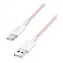 LogiLink CU0324 USB 2.0 Type-C kaabel, A/M kuni C/M, 480 Mbps, 60W, nailon, roosa, 1 m