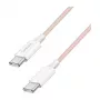 LogiLink USB 2.0 Type-C to Type-C kaabel, 1m, 60W Power Delivery, nailonist punutud, roosa
