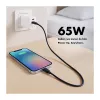 Logilink USB-A/C laadija 65 W GaN, 1x USB-A (QC), 1x USB-C (PD), valge