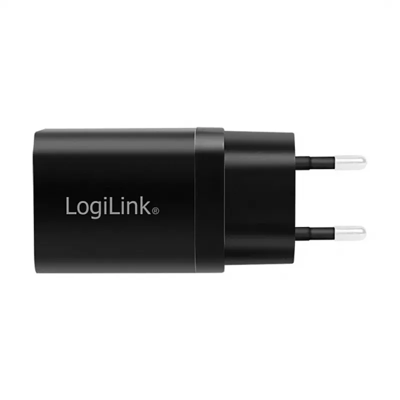 Logilink USB-A/C laadimiskomplekt, 15 W, 1x USB-A, 1x USB-C, must