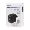 LogiLink USB-A seinelaadija, 24W, 4 pordiga, 4x USB-A, must