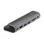 LOGILINK USB-C dokkimisjaam, 7 porti, USB 3.2 Gen1, 100W PD, 4K HDMI, iPadile, alumiinium (UA0385)