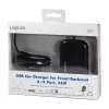 Logilink USB autolaadija, 2+2 porti, 24W, must
