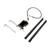 LogiLink WL0248 PCI-Express Wi-Fi 6E AX5400 kolmeribaline kaart Bluetooth 5.2-ga, 2.4/5/6 GHz, 2x eemaldatavad 5 dBi antennid, Intel AX210, WPA3, Windows 10/11 ja Linux