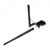 LogiLink WL0248 PCI-Express Wi-Fi 6E AX5400 kolmeribaline kaart Bluetooth 5.2-ga, 2.4/5/6 GHz, 2x eemaldatavad 5 dBi antennid, Intel AX210, WPA3, Windows 10/11 ja Linux