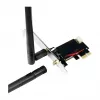 LogiLink WL0248 PCI-Express Wi-Fi 6E AX5400 kolmeribaline kaart Bluetooth 5.2-ga, 2.4/5/6 GHz, 2x eemaldatavad 5 dBi antennid, Intel AX210, WPA3, Windows 10/11 ja Linux