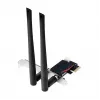 LogiLink WL0248 PCI-Express Wi-Fi 6E AX5400 kolmeribaline kaart Bluetooth 5.2-ga, 2.4/5/6 GHz, 2x eemaldatavad 5 dBi antennid, Intel AX210, WPA3, Windows 10/11 ja Linux