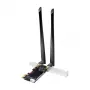 LogiLink WL0248 PCI-Express Wi-Fi 6E AX5400 kolmeribaline kaart Bluetooth 5.2-ga, 2.4/5/6 GHz, 2x eemaldatavad 5 dBi antennid, Intel AX210, WPA3, Windows 10/11 ja Linux