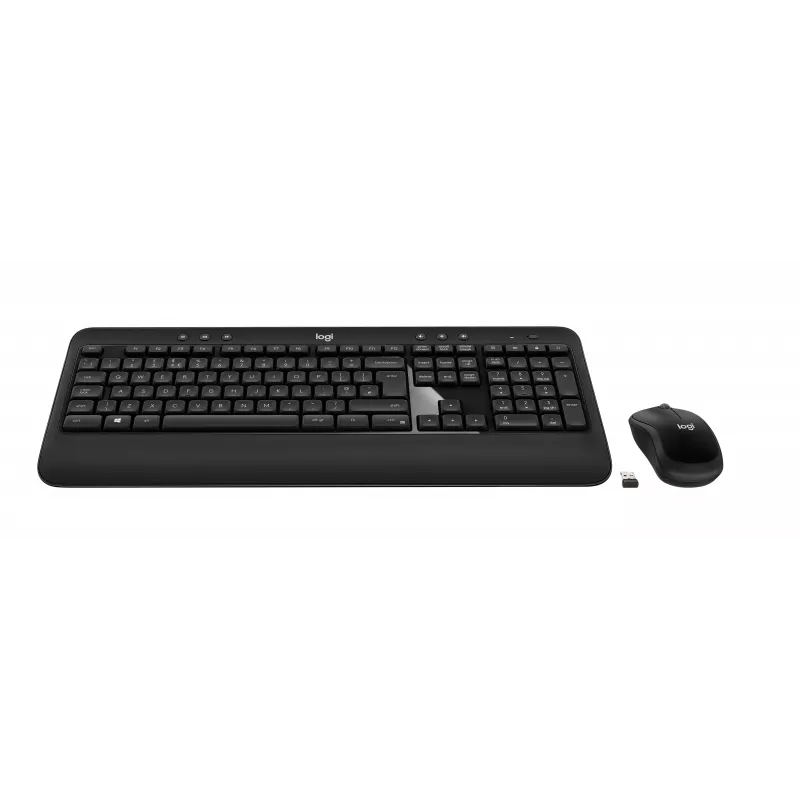 Logitech Advanced Combo juhtmevaba klaviatuuri ja hiire komplekt - must
