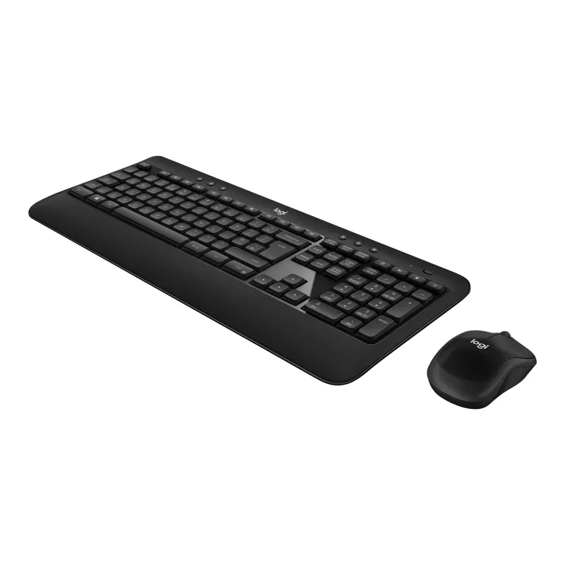 Logitech Advanced Combo juhtmevaba klaviatuuri ja hiire komplekt - must