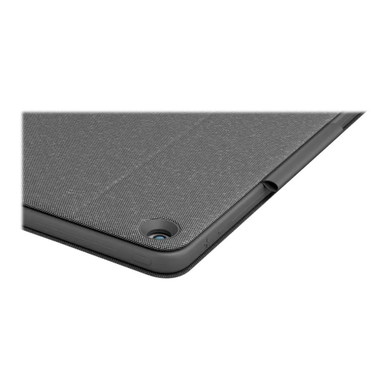 Logitech Combo Touch - klaviatuur ja folioümbris - puuteplaadiga - taustvalgustusega - Apple Smart Connector - QWERTY - itaalia - grafiit - Apple 10,2-tollisele iPadile (7. põlvkond, 8. põlvkond, 9. põlvkond)