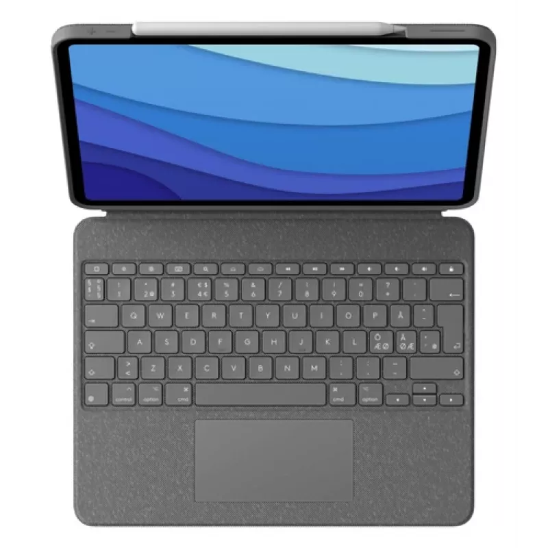 Logitech Combo Touch klaviatuurikorpus puuteplaadiga iPadile (7., 8., 9. põlvkond) - Põhjamaade paigutus - Graphite