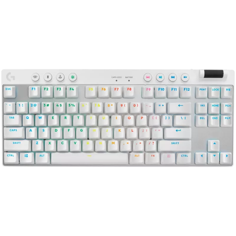 Logitech G PRO X TKL Wireless Mechanical Gaming Keyboard - Nordic Layout (QWERTY) - LIGHTSYNC RGB - GX Brown Tactile Switches - Black