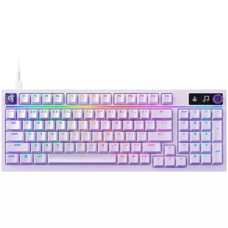 Logitech G316 X 98 juhtmega mänguklaviatuur - lilla - US International - taktiilsed lülitid