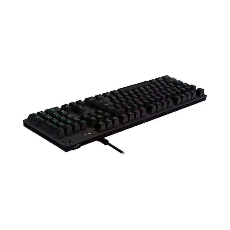 Logitech G512 Carbon mehaaniline mänguklaviatuur - GX Brown taktiilne, LIGHTSYNC RGB, USB läbipääs, lennukikvaliteediga alumiinium, täissuuruses