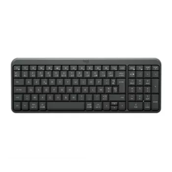 Logitech K250 traadita klaviatuur - must - täissuuruses - QWERTY - membraanklahvid - 2,4 GHz RF - Unifying USB vastuvõtja - 2xAA patareid - 24-kuuline aku tööiga - pritsmekindel - reguleeritavad kallutusjalad - Windows/macOS/Chrome OS
