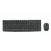 Logitech MK235 juhtmevaba klaviatuuri ja hiire komplekt, 2,4 GHz RF, QWERTZ paigutus, must, USB-vastuvõtja – 920-008031