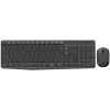 Logitech MK235 juhtmevaba klaviatuuri ja hiire komplekt, 2,4 GHz RF, QWERTZ paigutus, must, USB-vastuvõtja – 920-008031