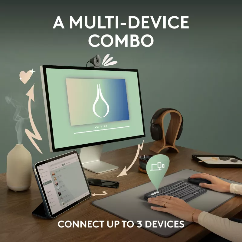 Logitech Pebble 2 Combo - klaviatuuri ja hiire komplekt