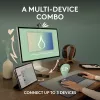 Logitech Pebble 2 Combo Tonal Graphite juhtmevaba klaviatuuri ja hiire komplekt, AZERTY prantsuse paigutus, Bluetooth & Logi Bolt USB vastuvõtja, vaiksed klõpsud, mitme seadme tugi, taaskasutatud plast