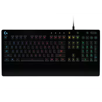 Logitech Prodigy G213 Prodigy mänguklaviatuur - taustvalgustusega RGB, QWERTY US English, pritsmekindel, integreeritud käetugi