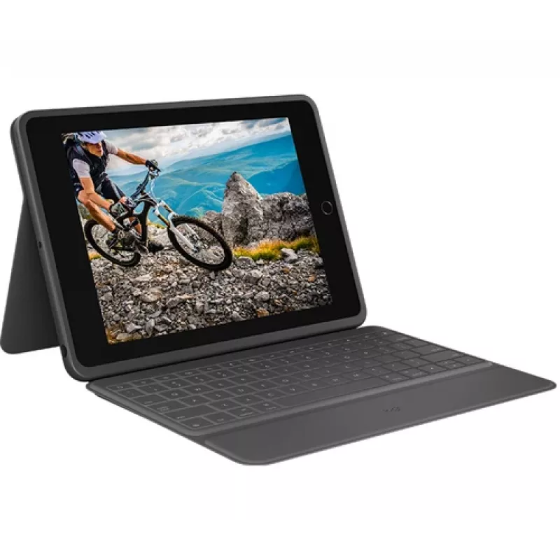 Logitech Rugged Folio Graphite Keyboard Case for iPad 7/8/9
