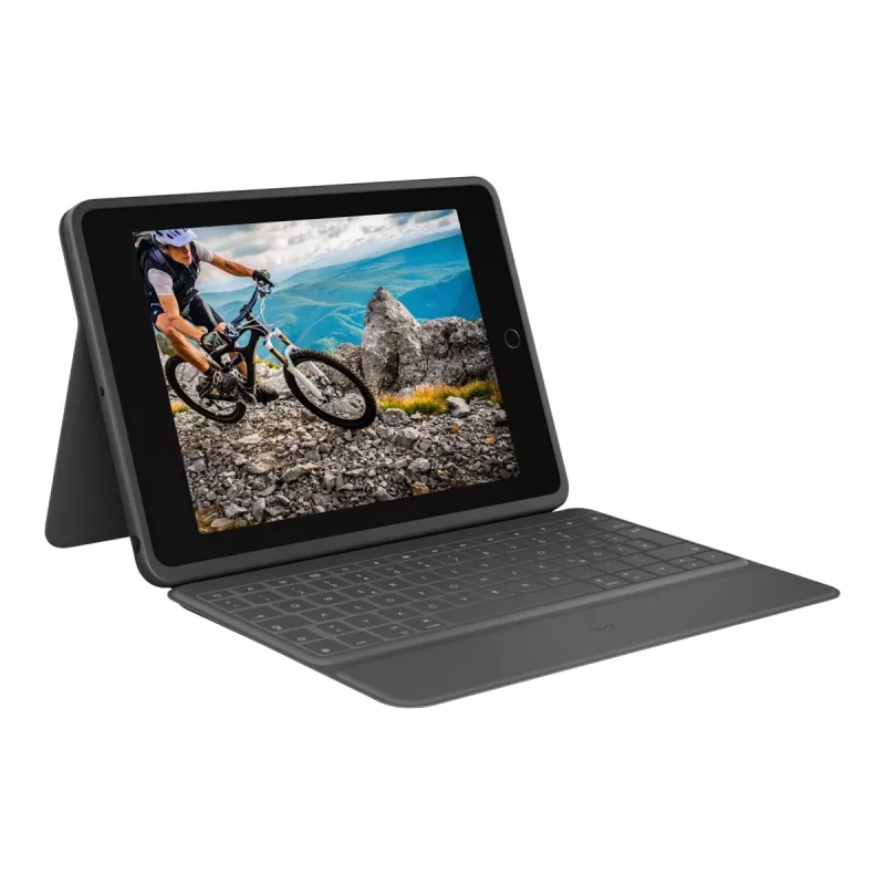 Logitech Rugged Folio Graphite Keyboard Case for iPad 7/8/9