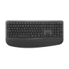 Logitech Signature Comfort Plus Combo MK880 for Business - klaviatuuri ja hiire komplekt - täissuuruses - LED-aku indikaatoriga - juhtmevaba - USB-C, Bluetooth LE - QWERTZ - saksa - grafiithall