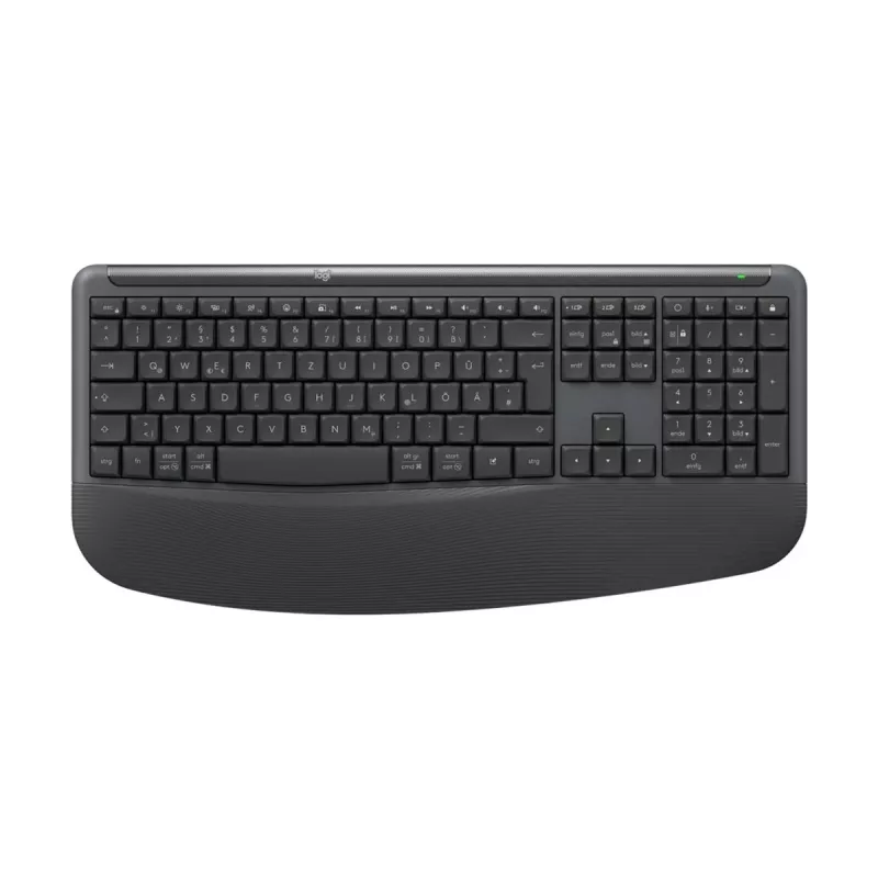 Logitech Signature Comfort Plus Combo MK880 for Business - klaviatuuri ja hiire komplekt - täissuuruses - LED-aku indikaatoriga - juhtmevaba - USB-C, Bluetooth LE - QWERTZ - saksa - grafiithall