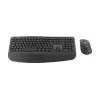 Logitech Signature Comfort Plus Combo MK880 for Business - klaviatuuri ja hiire komplekt - täissuuruses - LED-aku indikaatoriga - juhtmevaba - USB-C, Bluetooth LE - QWERTZ - saksa - grafiithall