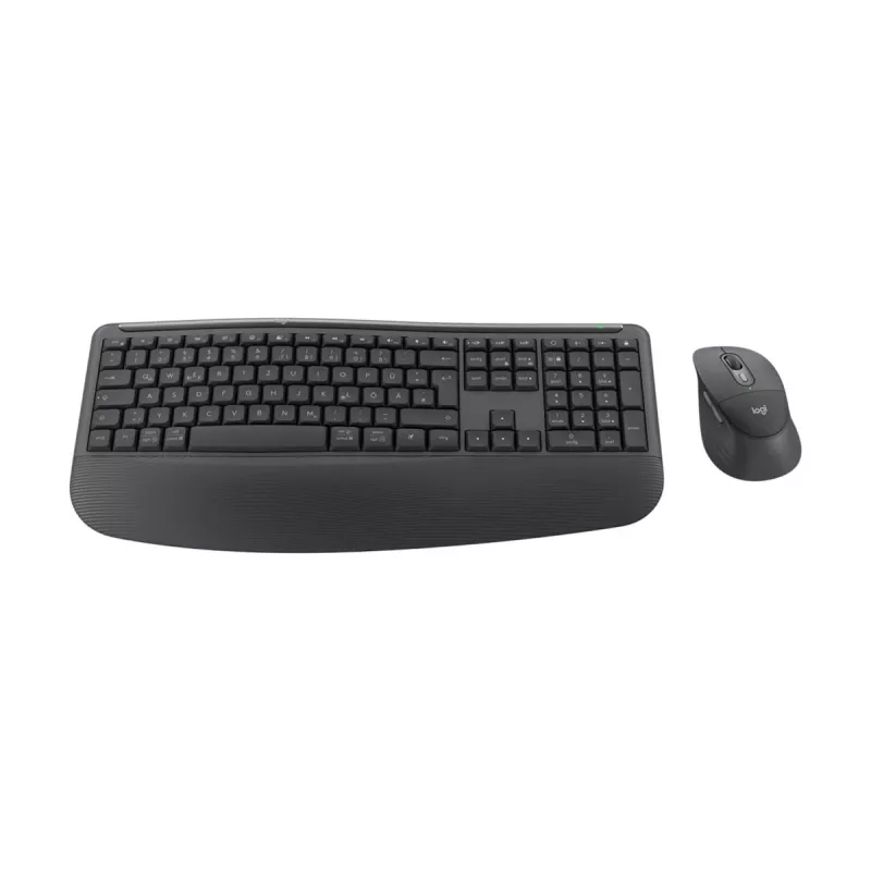 Logitech Signature Comfort Plus Combo MK880 for Business - klaviatuuri ja hiire komplekt - täissuuruses - LED-aku indikaatoriga - juhtmevaba - USB-C, Bluetooth LE - QWERTZ - saksa - grafiithall