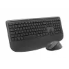 Logitech Signature Comfort Plus Combo MK880 for Business - klaviatuuri ja hiire komplekt - täissuuruses - LED-aku indikaatoriga - juhtmevaba - USB-C, Bluetooth LE - QWERTZ - saksa - grafiithall