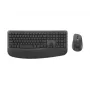 Logitech Signature Comfort Plus Combo MK880 for Business - klaviatuuri ja hiire komplekt - täissuuruses - LED-aku indikaatoriga - juhtmevaba - USB-C, Bluetooth LE - QWERTZ - saksa - grafiithall