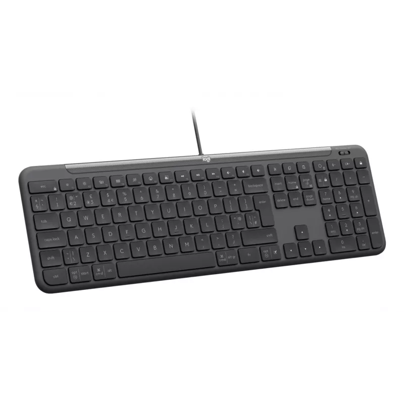 Logitech Signature Slim Wired K620 for Business klaviatuur, QWERTY paigutus, grafiit
