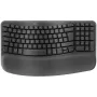 Logitech Wave Keys ja Lift Combo - ergonoomiline juhtmevaba klaviatuuri ja vertikaalhiire komplekt, grafiit