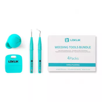 LOKLiK umbrohutõrjevahendite komplekt SG-GJ-0016-US-L-B2B - 4-osaline komplekt metallist türkiissinine vinüüli jaoks
