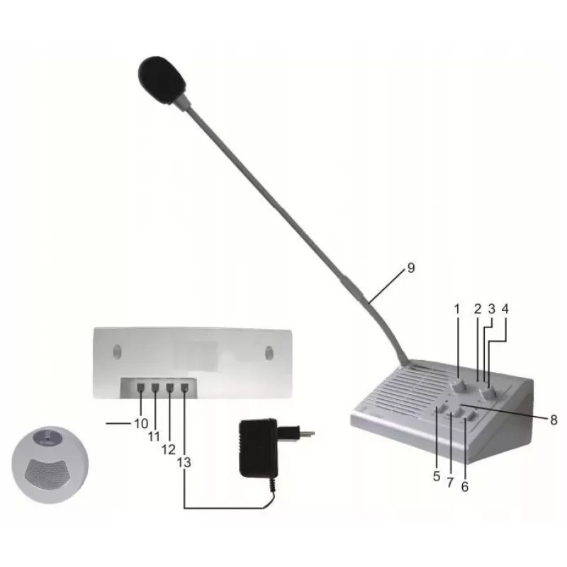LONBON SD-2006DL+ täisdupleks kassaaparaadi intercom-süsteem