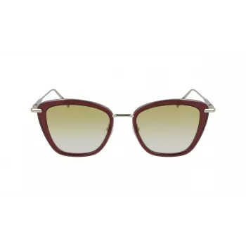 Longchamp LO638S-611 Naiste kassisilma päikeseprillid, Havana raam, pruunide gradientklaasidega, 52 mm