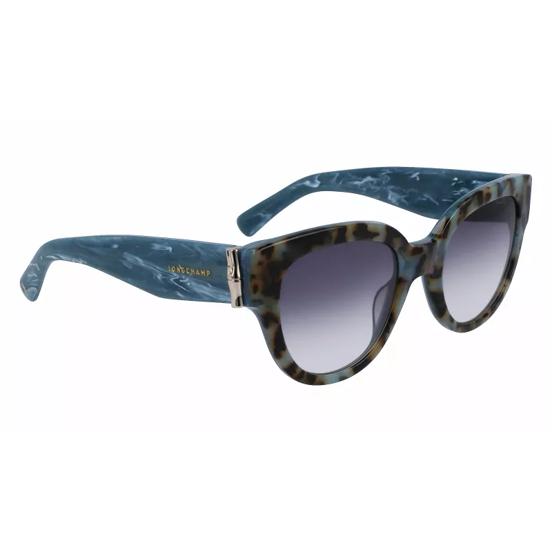 LONGCHAMP LO733S Naiste ristkülikukujulised atsetaatpäikeseprillid Havana pruun gradient 52mm