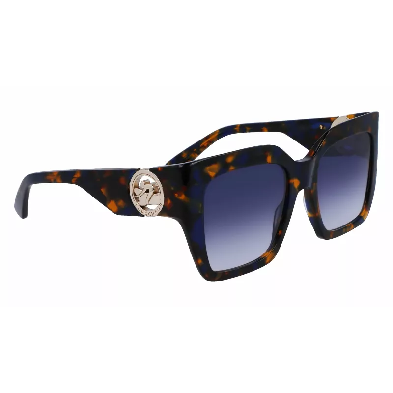 LONGCHAMP LO734S-430 Naiste geomeetrilised päikeseprillid Havana atsetaat Gradient pruun lääts 53mm