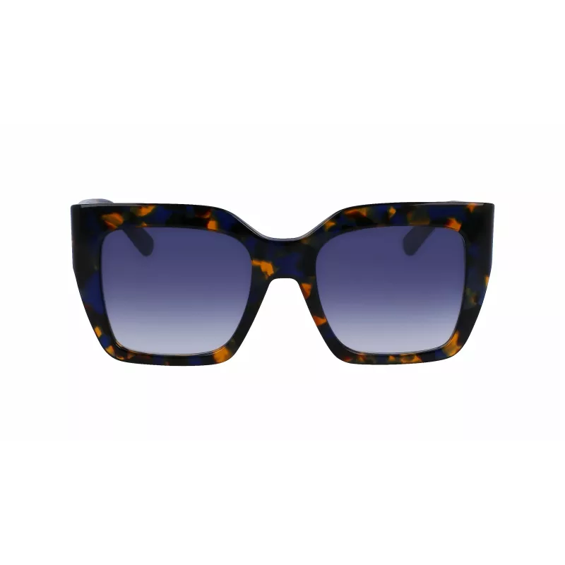 LONGCHAMP LO734S-430 Naiste geomeetrilised päikeseprillid Havana atsetaat Gradient pruun lääts 53mm