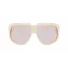 Longchamp LO736S-109 Naiste ülisuured ruudukujulised päikeseprillid Havana pruun gradient
