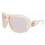Longchamp LO736S-109 Naiste ülisuured ruudukujulised päikeseprillid Havana pruun gradient