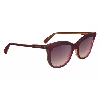 Longchamp LO738S Naiste Päikeseprillid – Havana atsetaatraam, pruuni gradiendi läätsed, UV400, 53/18/140 mm