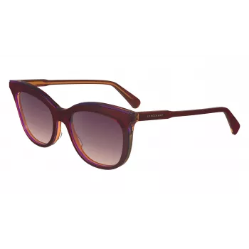 Longchamp LO738S Naiste Päikeseprillid – Havana atsetaatraam, pruuni gradiendi läätsed, UV400, 53/18/140 mm